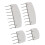 Knit Blocking Pins 20Pcs 4 & 8 Pin Combs for Sewing Lace & Crochet Projects 1