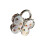 Mini Butterfly Evening Bag Acrylic Clutches Purses-Silver 1
