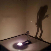 (e) Nosferatu Candle Holder, Halloween Horror Candle Holder Metal Decoration
