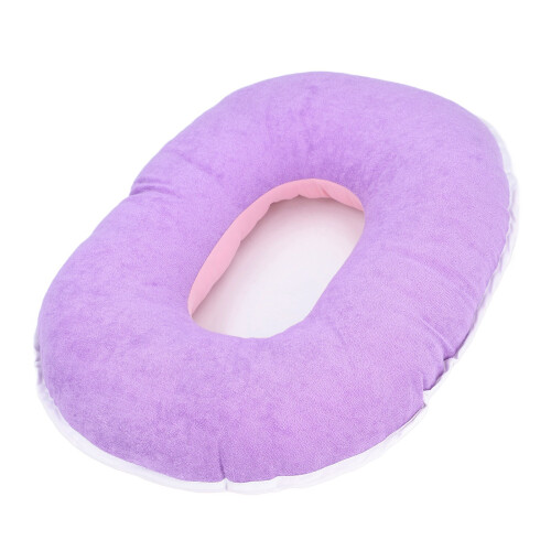 Donut Seating Cushion Pearl Wool 42x33cm (16.5x13) 1