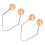2 Pairs Dimple Maker Orange Cheek Exerciser 3