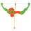 Orange Archery Bow Arrow with Light 40mAh 2xAG3 1