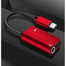 USB C to 3.5mm Adapter, 2 in 1 Aux USB Type C Headphone Audio Adapter Connector