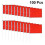 (Red) 100pcs Handheld Square Flags Solid Color Mini Flag Party Supplies Party Celebration Flags (red) 2