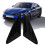 2PCS Rear Side Window Louver Gloss Black 2020-24K5 15