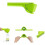 (Green) Lemon Fluicer Squeeze Manual Orange Citrus Juicer That Folds Flat Press Tools 2