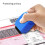 Identity Security Stamper Roller with Clear Cover for-Navy Blue 2