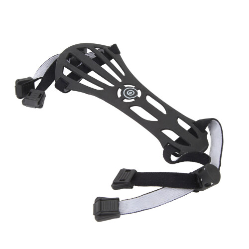 Adjustable Lightweight PP Archery Arm Guard for Recurve & Compound Bows Black