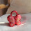 Mini-Schmetterlings-Abendtasche, Strass-Clutch, Handtasche,-Rot 7