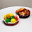 Modern White Red Rotatable Fruit Tray With Builts In Water-2 5