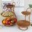 Elegant Multilayer Round Fruit Basket Woven-Dessert stand 5