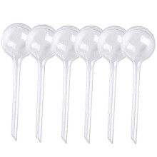(White) 6 Pack Green Plant Watering Bulbs Automatic Self-Watering Globes Garden Waterer Flower Water Drip Irrigationdevice