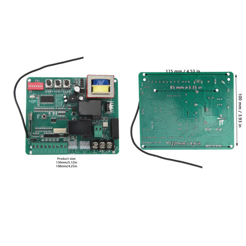 Sliding Gate Control Board with LED Indicators, 110V, 130x108mm 1