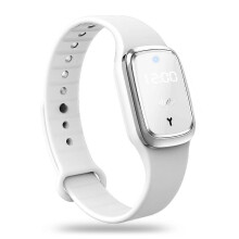 (white) Children Smart Ultrasonic Mosquito Repellent Watch with Time Display Repellent Anti Mosquitoes Bite Long-last Protect Bracelet