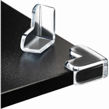 Baby Table Corner Protection, 12 Pieces Transparent Corner Protectors, Baby Table Corner Safety, Soft, Comes with Replacement Stickers