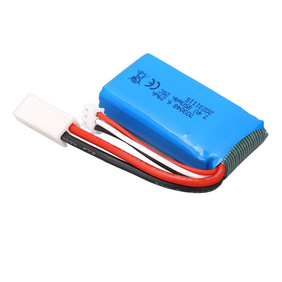 7.4V 850Mah Rc Airplane Lipo Battery 703048 With El 2P Plug 7611393386171