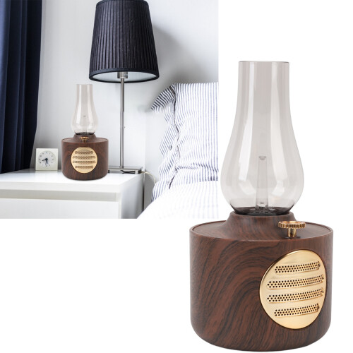 Retro Bluetooth5.0 Speaker Wood Grain 57mm 1200mAh
