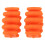 Orange Silicone Archery Bow Limbs Stabilizer 2pcs 10