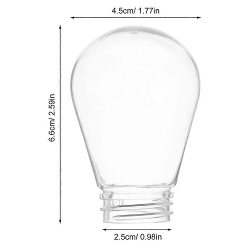 Plastic E27 Light Bulb Covers Standard Interface Lamp Shades for String Lights Protectors for Exten 2