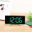 (black 02) LED Digital Alarm Clock Mains USB/Battery Temperature Large Mirror Display 2