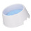Pet Slow Water Feeder Light Blue Silicone Raised 2
