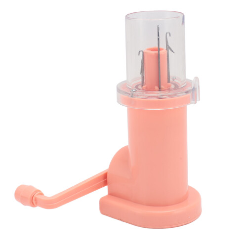 Hand Spool Knitter 1 Set - 9.5x14x6 cm, Pink 2