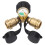 2 Way Propane Splitter POL to QCC1 Brass 2