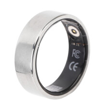 Smart Health Ring 18mAh Silver 21 Size 11 Stainless Steel Fitness Tracker