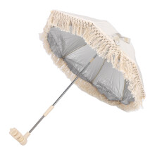 Beige Baby 70cm Outdoor Parasol UV-Proof Tassel