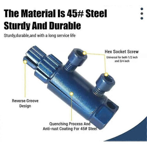(blue) Broken Pipe Thread Extractor,Stripped Screw Extractor,Broken Thread Extractor 2