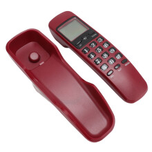 KX T888CID Red ABS Wall Corded Telephone Caller ID