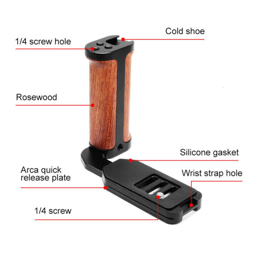 Micro Left Handle L Plate Bracket 230g 1/4 Screw 1