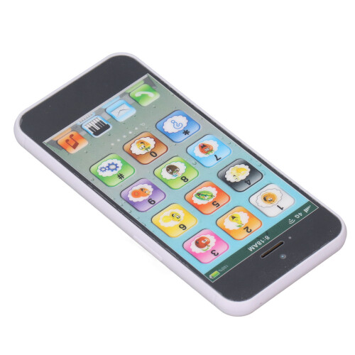 Rechargeable Learning Play Cell Phone for Kids, 180mAh, Black 1