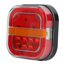 28 LED Waterproof Trailer Tail Light Bar 12-36V Red White Yellow