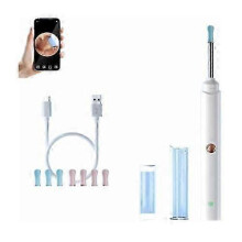 (White) Slivor Ear Cleaner, Slivor Visioear, Slivor Ear Cleaner With Camera And Light