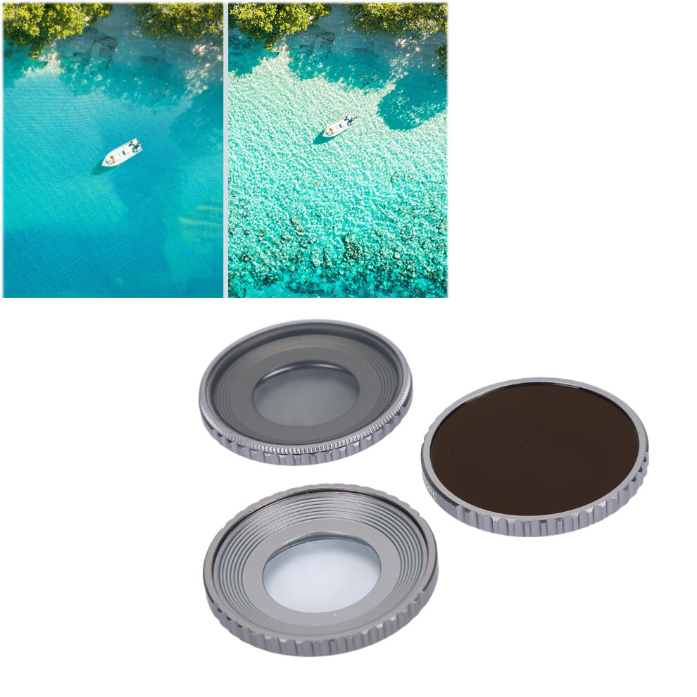 3Pcs Camera Nd Filter Kit For Osmo Action 4, Uv & Cpl Optical Glass 4141393390586