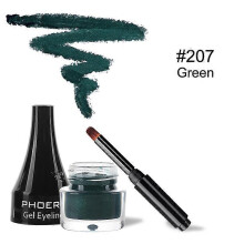 (A05)PHOERA Colorful Eyeliner 10 Colors Waterproof Eyeliner Gel With Brush Long-lasting Eye Liner Cream Makeup Tools Women Cosmetics