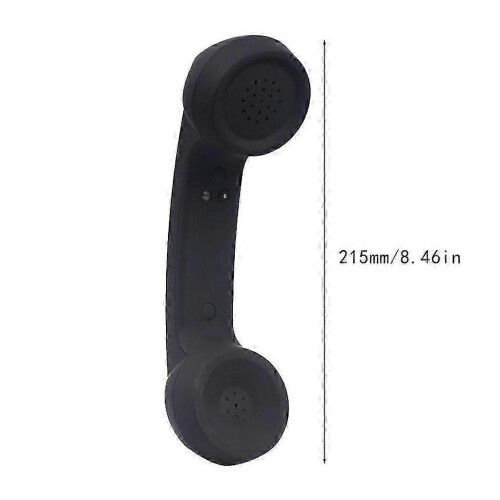 (Black) Wireless Retro HeadphoneTelephone Handset Receiver Bluetooth-compatible 2.0-Good 2