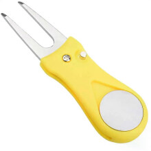 (Style B) Golf Divot Repair Tool With Ball Marker Pitch Mark Fork Golf Pitchfork  Golf Divot Repair Switchblade Tool