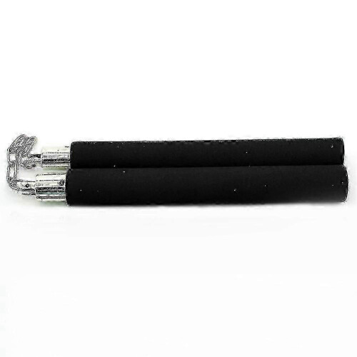 (Blue) Sturdy Metal Chain Foam Nunchaku for Training 2