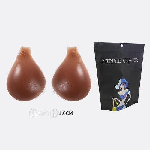 (M,Coffee)Sticky Bra Silicone Adhesive Bra for Women Invisible Bras 1
