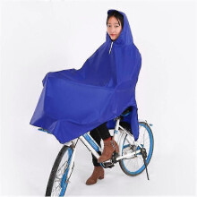 (Simple model blue)Cycling Raincoat Women Men Electric Bike Raincoats Outdoor Thickening Oxford Cloth Poncho Bicycle