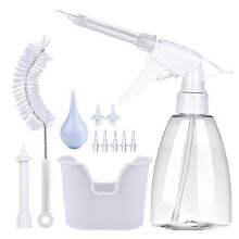 Ear care kit for daily hygiene with 300ML bottle and multiple cleaning tools