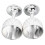 2 Pcs Silver Wine Glasses 3D Rose Relief Pattern 1
