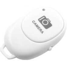 Blanc Bluetooth 4.0 Camra tlphone Dclencheur tlphone Appareil Photo Bouton Selfie Groupe Image Tlcommande sans Fil