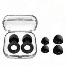 Reusable Silicone Ear Plugs for Sleeping, 30dB Noise Cancelling Hearing Protection