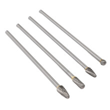 6mm Tungsten Steel Rotary Burr Set 4pcs for Rotary Tool Automotive & Crafts