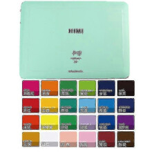 (18 COLORS, PINK 30ml) 18/24 Color Professional Gouache Watercolor Paint Set, 30ml Watercolor Tool Jelly Gouache Paint, Artist Art Supplies