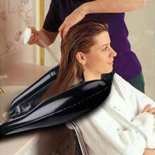 (Shampooing mat,black)Portable Inflatable Hair Washing Pillow, Home Care Shampoo Basin for Bedridden Elderly, Pregnant Women, Postpartum