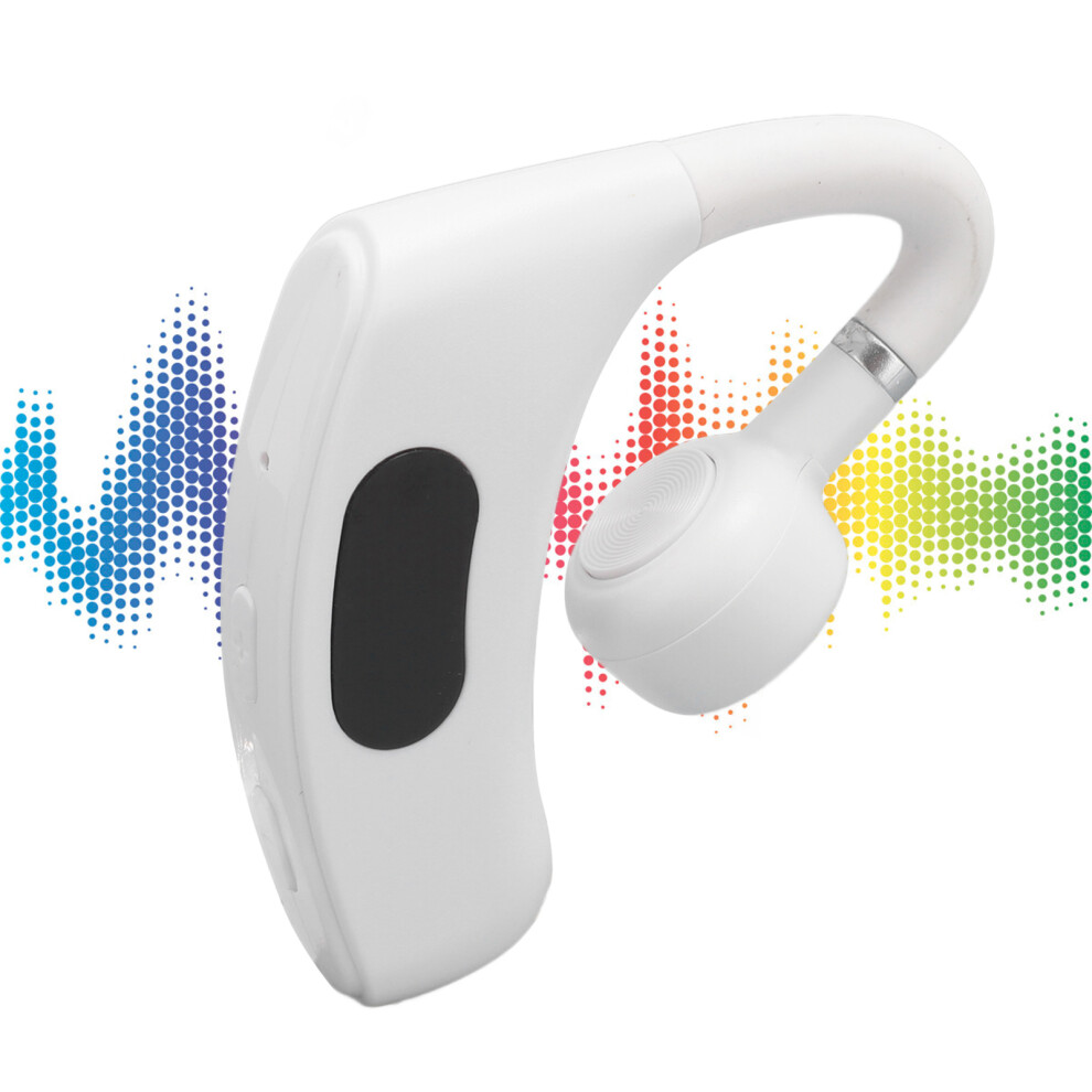 Single Ear Bluetooth Headset Bt 5.4 Ipx5 Noise Reduction 300Mah White 3631393394819